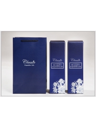 藍色簡易雙支禮盒