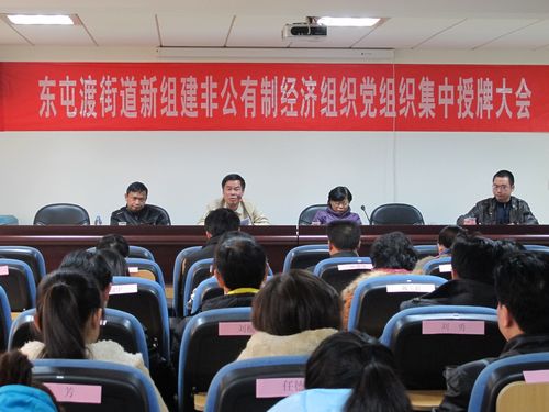 東屯渡街道黨組織集中授牌大會(huì)